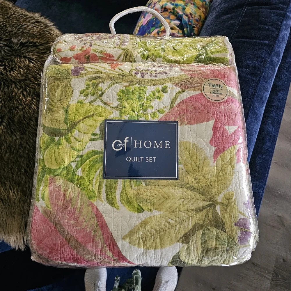 C & F Twin Quilt Set NEW MOANA Tropical L👀K